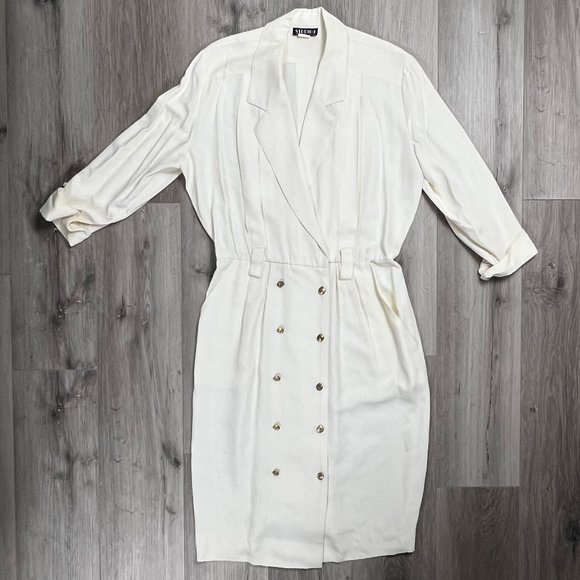 Vintage Studio 1 New York Made in USA Cream Size 14 Women's Jacket - Picture 10 of 10